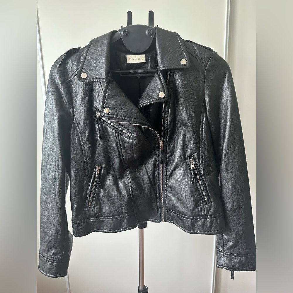Laura PU biker jacket